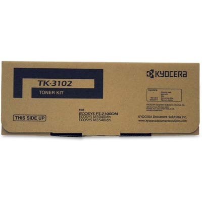 Kyocera 1T02MS0US0 Model TK-3102 Toner Cartridge For use with Kyocera ECOSYS M3040idn, ECOSYS M3540idn and FS-2100DN Black and White Printers, Up to 12500 Pages, Black: Gateway