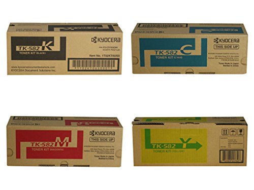 Kyocera TK582 (TK-582) 4-Color Toner Cartridge Set for P6021cdn, FS-C5150dn: Gateway